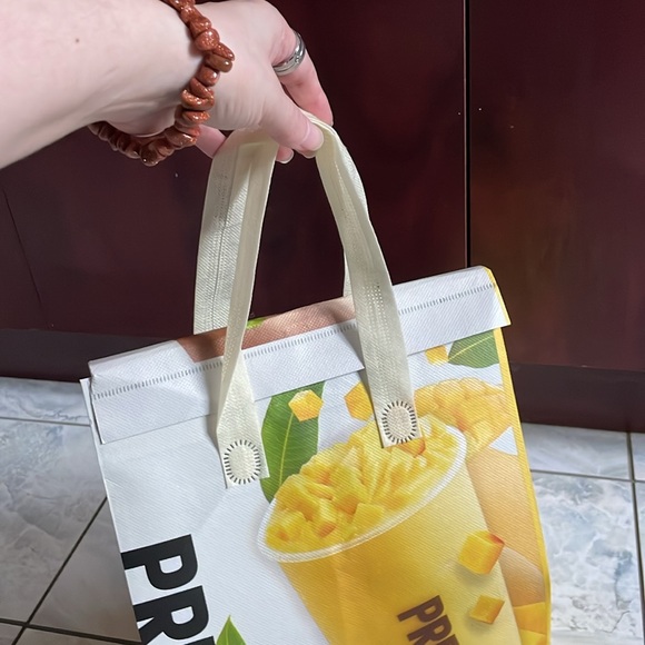 2x insulated cooler grocery tote bags bubble tea smoothie new - Picture 3 of 5